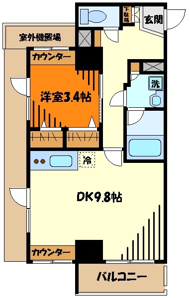 ステージファースト八王子の物件間取画像