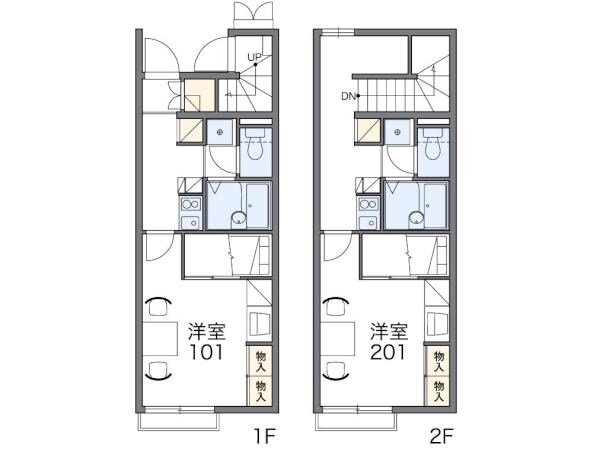 レオパレスＲＵＨＥＮ　ＨＥＩＭの物件間取画像