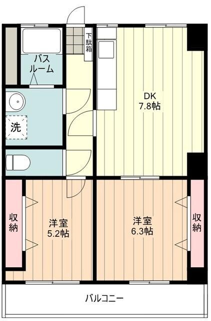 秋山ビルの物件間取画像
