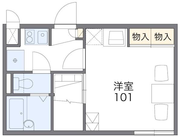 レオパレスＭＡＳＵＤＡIIIの物件間取画像