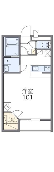 レオパレスラウルスの物件間取画像