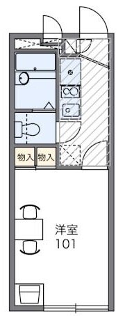 レオパレスクレールＡＫＡＮＥの物件間取画像