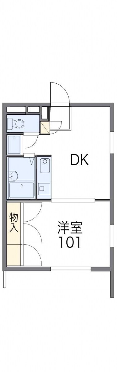 レオパレスグリーンハイツＡの物件間取画像