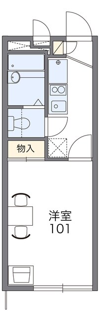 レオパレスパイン　ブルーム　Iの物件間取画像