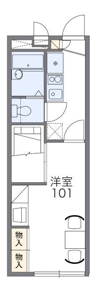 レオパレスラビーネの物件間取画像