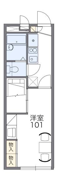 レオパレスシェソワIIIの物件間取画像