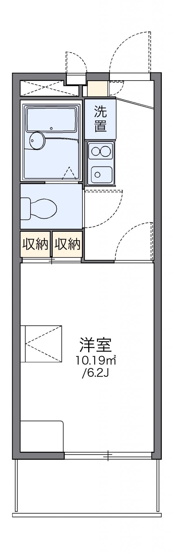 レオパレスフォレストの物件間取画像