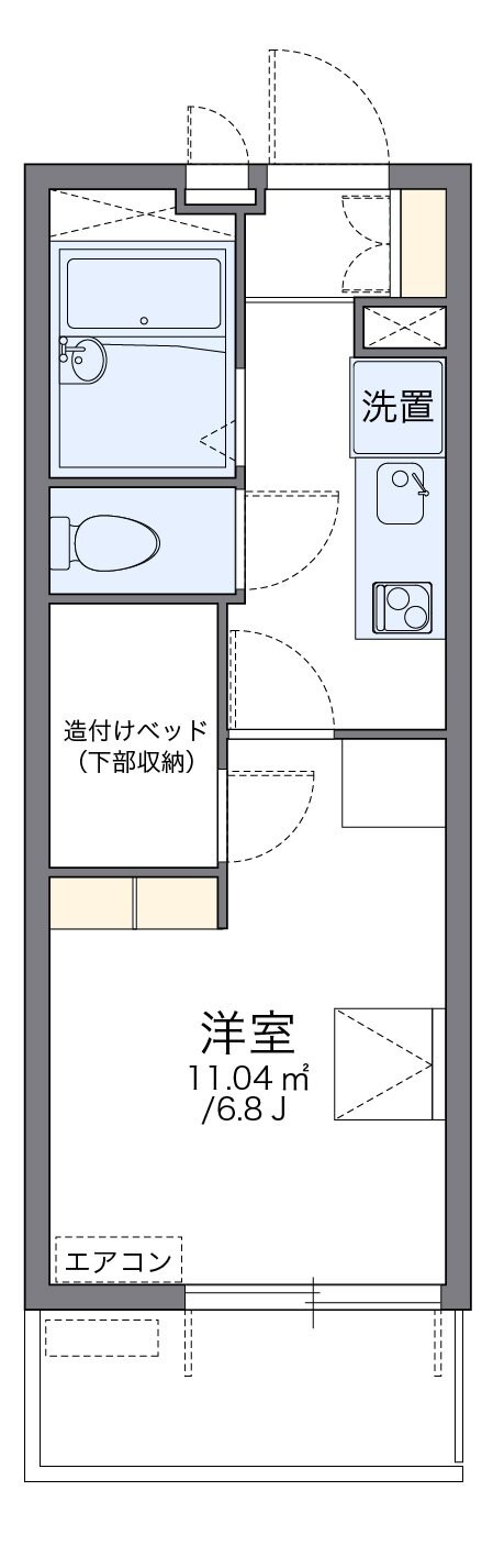 レオパレス天王台の物件間取画像