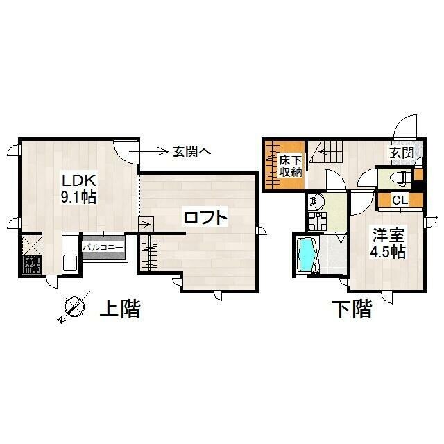 ＣＢ南柏フロストの物件間取画像