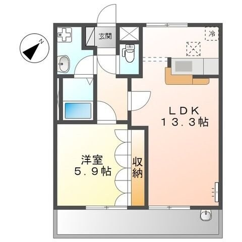 スプリームの物件間取画像