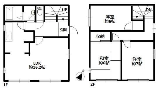 小金原タウンハウスの物件間取画像