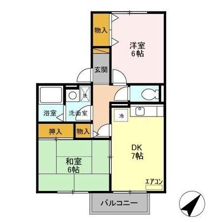 ビューテラスハイム　壱番館の物件間取画像