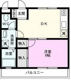 スプールスあけぼのの物件間取画像