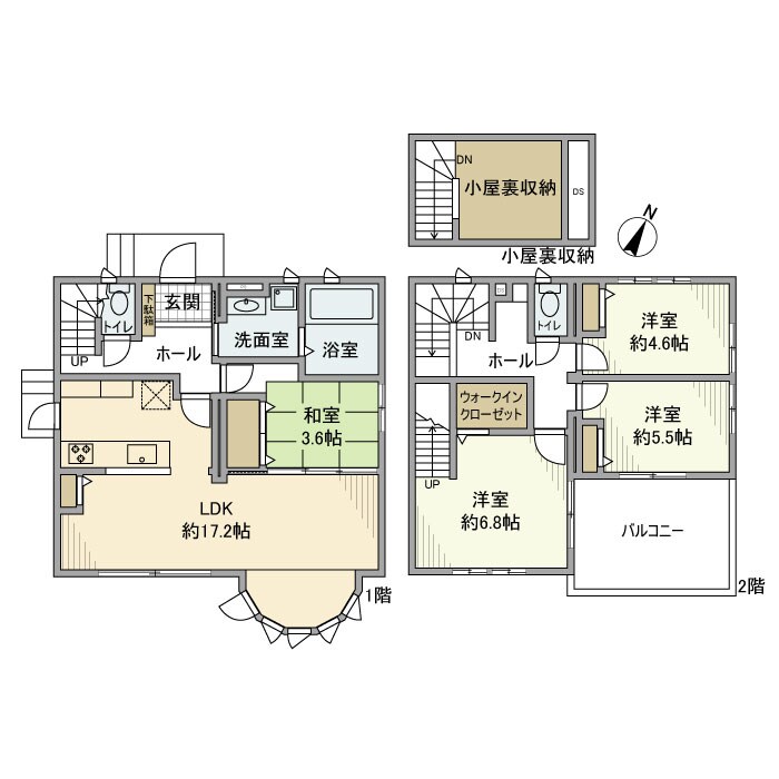 宮園戸建の物件間取画像