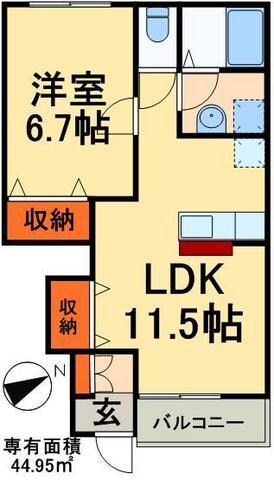 プティグリシーヌの物件間取画像