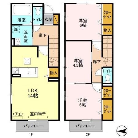 アシネスの物件間取画像