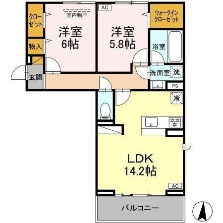 ウィンクルム柏の葉の物件間取画像