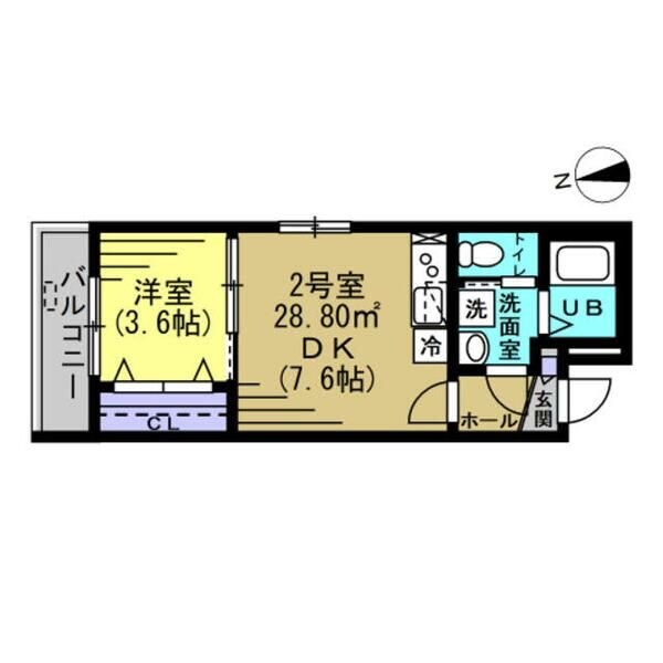 ルアナメゾン馬橋０１の物件間取画像