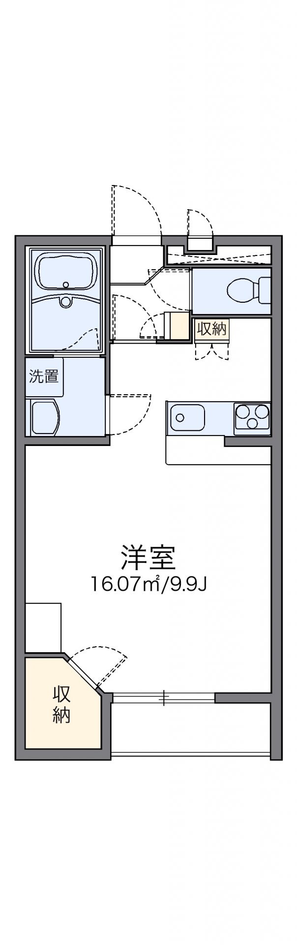 レオパレスラフォーレ風早Iの物件間取画像