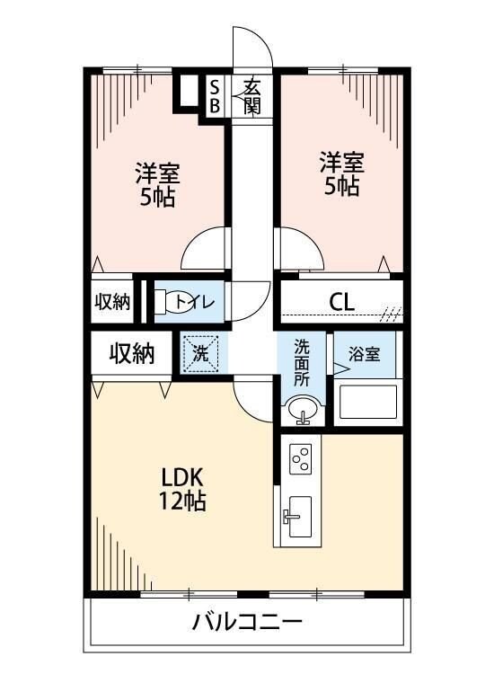 キャトル白山の物件間取画像