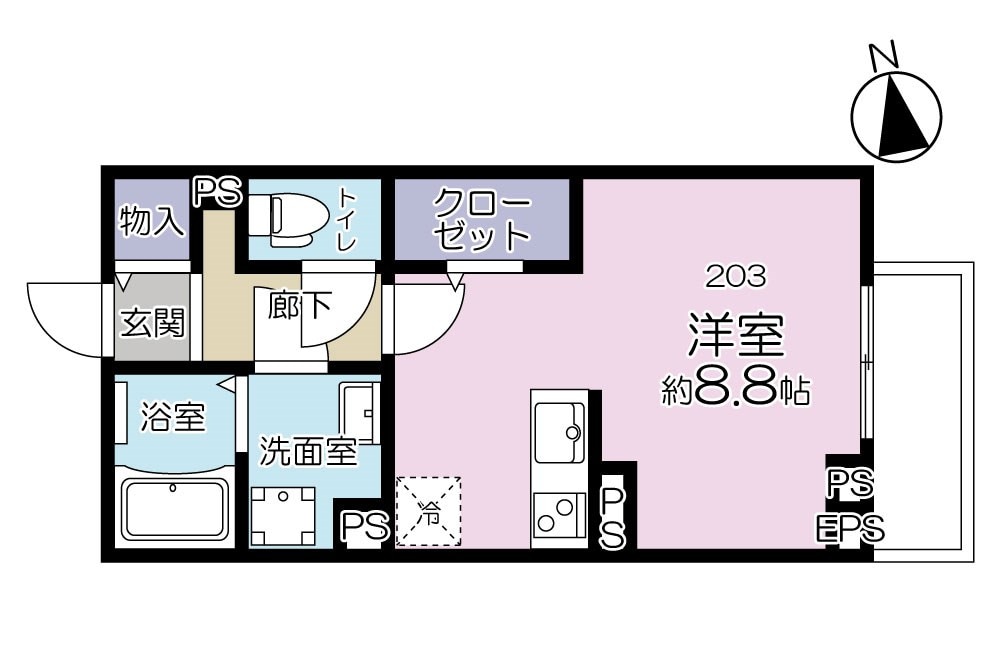 il solana（イル ソラ－ナ）の物件間取画像