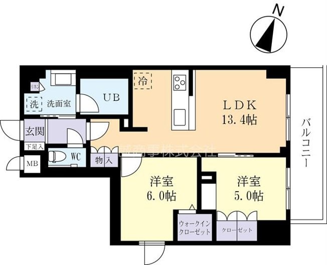 プライズ守谷の物件間取画像