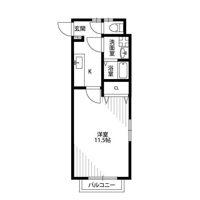 アムールＨａｔｓｕｉｓｈｉの物件間取画像