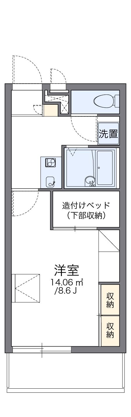 レオパレス沼南IIIの物件間取画像