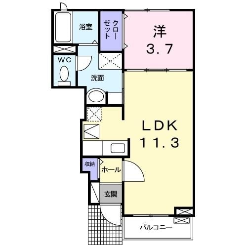 リヴェールの物件間取画像