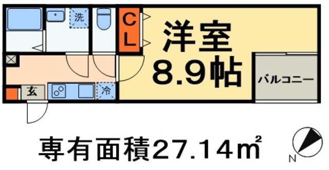 ルーモ松戸の物件間取画像
