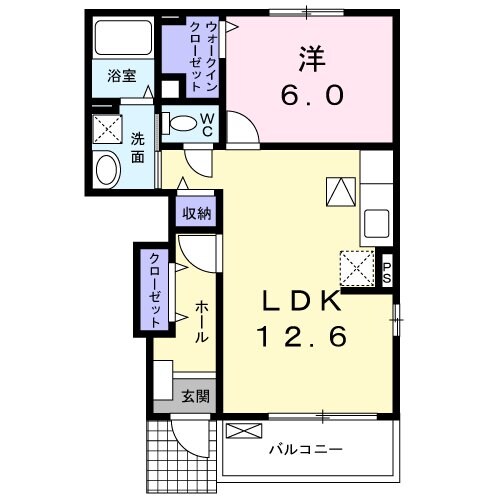 エリクシールの物件間取画像