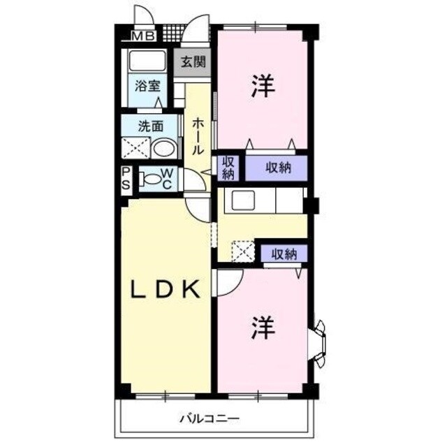 サンヒルズＳの物件間取画像