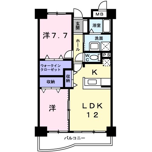 ラフレシールＡの物件間取画像