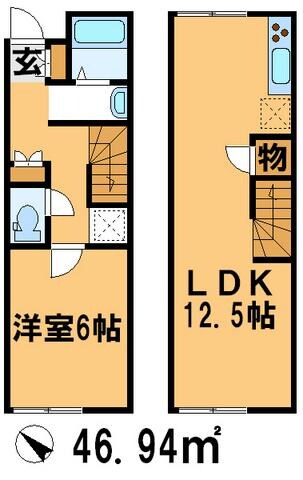 レオネクストビーズの物件間取画像