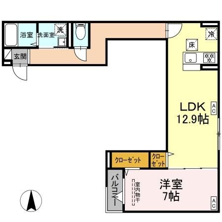 グラナーデ西加平の物件間取画像