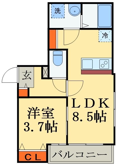 仮称BestStage新松戸６丁目Iの物件間取画像