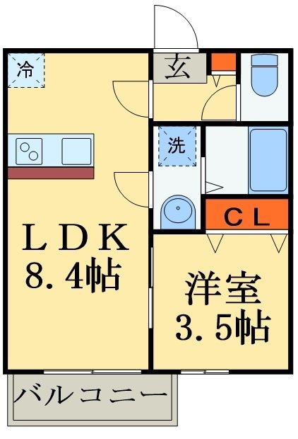 仮称BestStage新松戸６丁目Iの物件間取画像