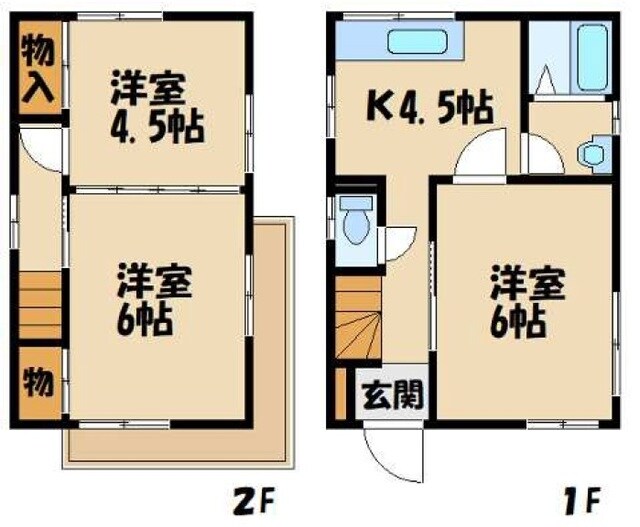 松戸市五香6丁目貸家の物件間取画像