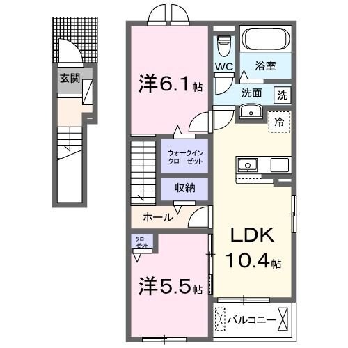 エストレラIIの物件間取画像