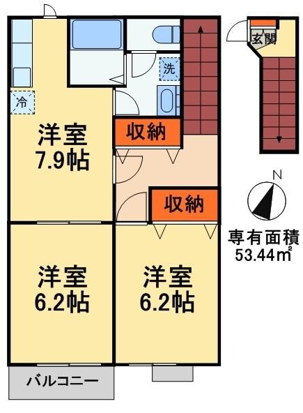 オープンガーデンの物件間取画像