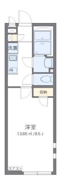 クレイノトウィンクルＤの物件間取画像