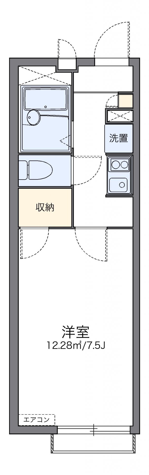 レオパレスボン　ポアールの物件間取画像