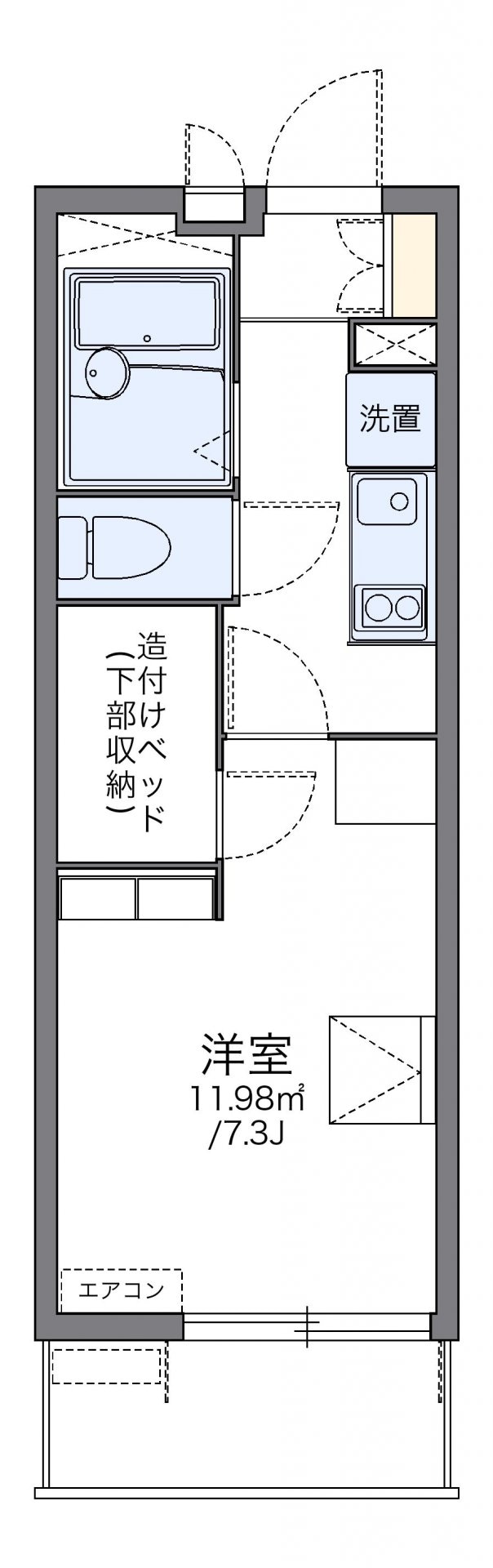 レオパレスエルムトゥプの物件間取画像