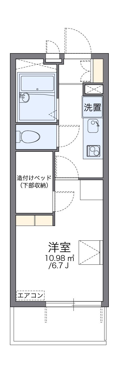 レオパレスソフィア　弐番館の物件間取画像