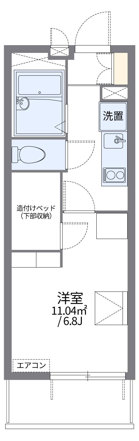 レオパレスヴィーゼの物件間取画像