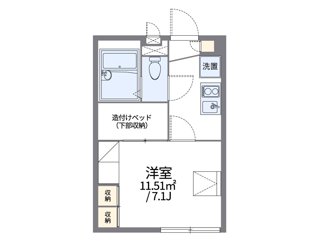 レオパレスはざまの物件間取画像