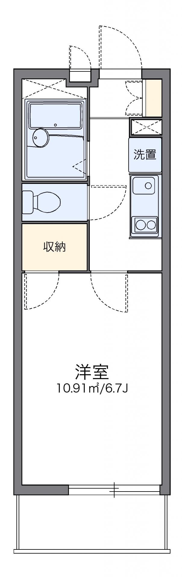 レオパレスヴィクトワールの物件間取画像