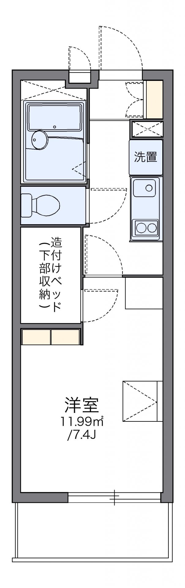 レオパレスライブラの物件間取画像