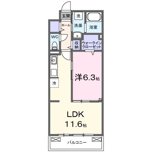 ヴェルジュ宮ノ前の物件間取画像