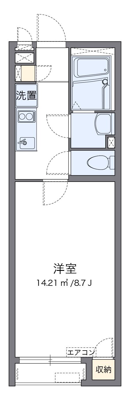 クレイノうれし荘の物件間取画像